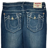 True Religion Contrast Stitch Jeans - 38W 30L Dark Wash Denim