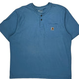Carhartt T-Shirt - XL Blue Cotton