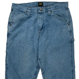Lee Carpenter Jeans - 33W 30L Blue Cotton Blend