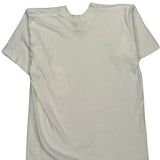 Pocket Polo Single Stitch T-Shirt - Large White Cotton