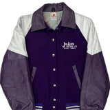 Jo-Ann Trucking Ltd. Winner College Varsity Jacket - Large White Leather