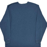 Carhartt Long Sleeve T-Shirt - XL Blue Cotton