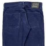 Levis Slim Cord Pants - 31″ Waist Blue Cotton Blend