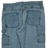 Faded Glory Carpenter Jeans - 36W 30L Light Wash Cotton