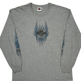 Heartland Harley Davidson Burlington Iowa Harley Davidson Graphic Long Sleeve T-Shirt - XL Gray Cotton
