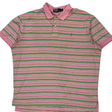 Polo By Ralph Lauren Striped Polo Shirt - 2XL Green Cotton