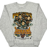 Green Bay Packers Delta Graphic Sweatshirt - Large Gray Cotton Blend