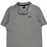 Nike Polo Shirt - Medium Grey Cotton