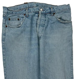 501 Levis Jeans - 33W 30L Light Wash Denim
