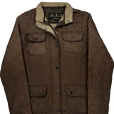 Barbour Quilted Jacket - Small Brown Polyester