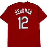 Cardinals Majestic Mlb T-Shirt - Medium Red Cotton