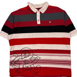 Rocawear Striped Polo Shirt - XL White Cotton