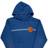 Skateboarding Santa Cruz Hoodie - Medium Blue Cotton
