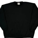 90S Blank Jerzees Sweatshirt - XL Black Cotton Blend