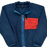 Age 7-8 Synchilla Patagonia Fleece Jacket - Small Blue Polyester