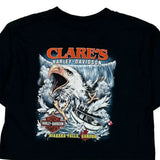 Clare'S Harley-Davidson Niagara Falls, Canada Harley Davidson Graphic T-Shirt - Small Black Cotton