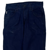 Carhartt Carpenter Trousers - 30W 30L Navy Cotton