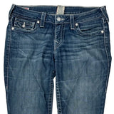 True Religion Slim Fit Jeans - 32W 31L Blue Cotton