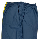 Adidas Striped Track Pants - Large Blue Polyester