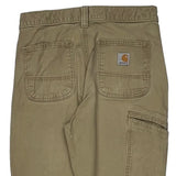 Carhartt Cargo Carpenter Pants - 28W 34L Beige Cotton