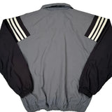 Adidas Track Jacket - Small Grey Polyester