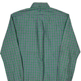 Slim Fit Ralph Lauren Checked Shirt - Small Green Cotton