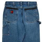 Wrangler Carpenter Jeans - 35W 30L Blue Cotton