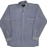 Ralph Lauren Striped Shirt - Large Blue Cotton