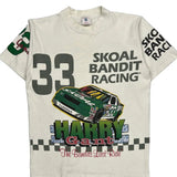 Skoal Bandit Racing Delta Nascar T-Shirt - Medium White Cotton
