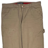 Illegal Cargo Trousers - 38W 31L Beige Cotton