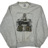 Fishing Jerzees Graphic Sweatshirt - 2XL Grey Cotton Blend