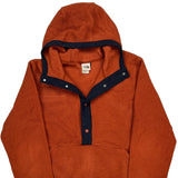 The North Face Snap T Fleece Hoodie - XL Orange Polyester