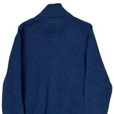 Ralph Lauren Zip Up - Small Blue Cotton