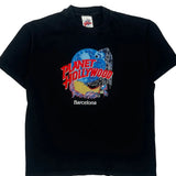 Made In USA Barcelona Planet Hollywood T-Shirt - Large Black Cotton