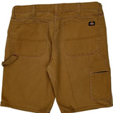 Dickies Carpenter Shorts - 36W 11L Brown Cotton Blend