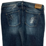 Guess Studded Jeans - 32W US 6 Blue Cotton