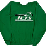 Jets Trench Nfl Sweatshirt - XL Green Polyester Blend