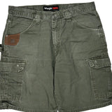 Wrangler Cargo Carpenter Shorts - 35W 10L Green Cotton