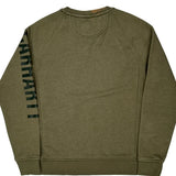 Built To Serve And Protect Hardworking People Carhartt Sweatshirt - Small Green Cotton Blend