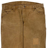 Dickies Carpenter Trousers - 37W 32L Brown Cotton