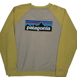 Patagonia Graphic Long Sleeve T-Shirt - XL Beige Cotton