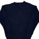 Chaps Ralph Lauren Herringbone Sweater - Medium Navy Cotton