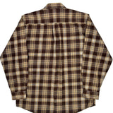 Carhartt Checked Flannel Shirt - Large Beige Cotton