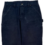 Carhartt Carpenter Trousers - 34W 30L Black Cotton