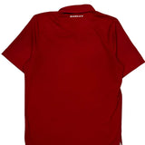 Oakley Striped Polo Shirt - Large Red Polyester