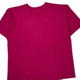 Single Stitch Snoopy Cartoon T-Shirt - XL Pink Cotton