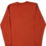 Carhartt Long Sleeve T-Shirt - Small Red Cotton