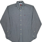 Tommy Hilfiger Checked Shirt - Small Blue Cotton