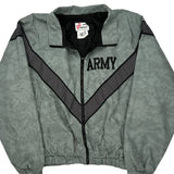 Army US Army Camo Windbreaker - Small Gray Nylon
