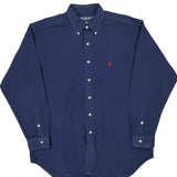 Blake Ralph Lauren Shirt - Large Navy Cotton